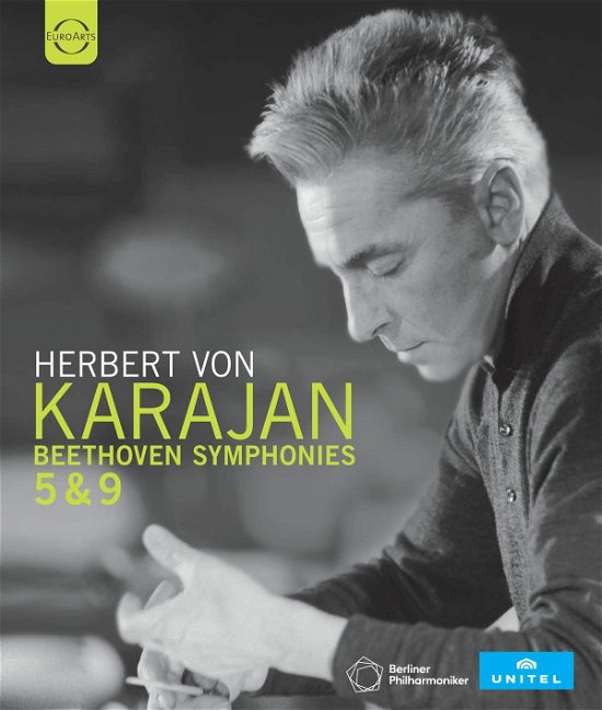 Cover for Herbert von Karajan · Beethoven - Symphonies Nos. 5 And 9 (Blu-ray) (2022)