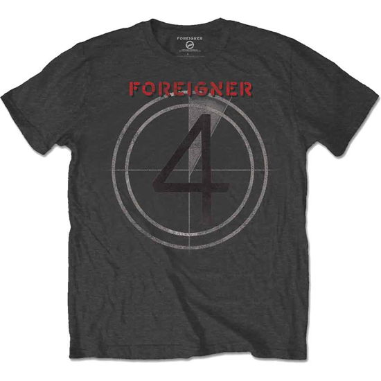 Cover for Foreigner · Foreigner Unisex T-Shirt: 4 (T-shirt) [size M] [Grey - Unisex edition]