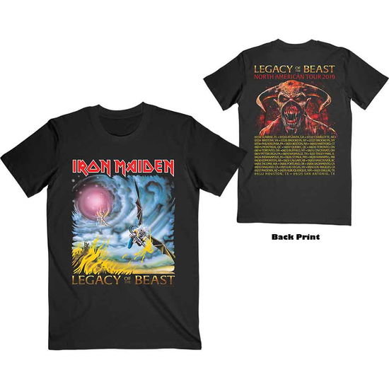 Cover for Iron Maiden · Iron Maiden Unisex T-Shirt: The Flight of Icarus (Back Print) (T-shirt) [size S] [Black - Unisex edition] (2019)