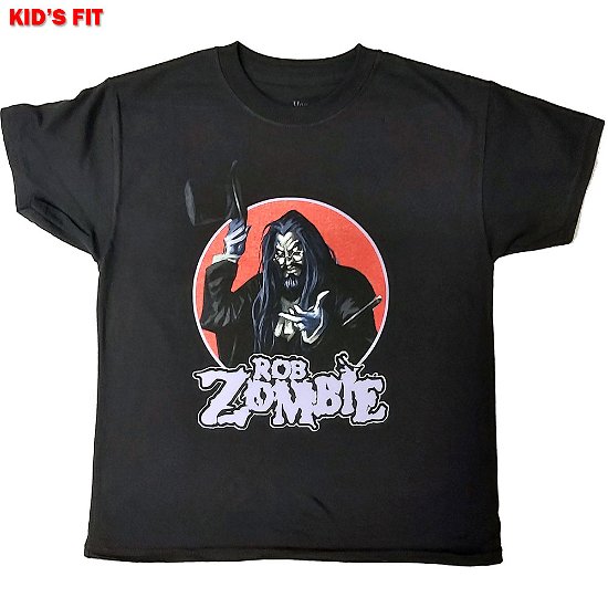 Cover for Rob Zombie · Rob Zombie Kids T-Shirt: Magician (12-13 Years) (T-shirt) [size 12-13yrs] [Black - Kids edition]