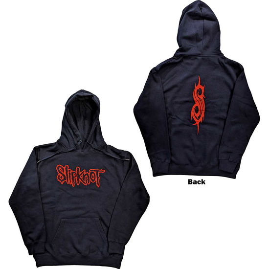 Slipknot Unisex Pullover Hoodie: Logo (Back Print) - Slipknot - Merchandise -  - 5056561055237 - October 20, 2022