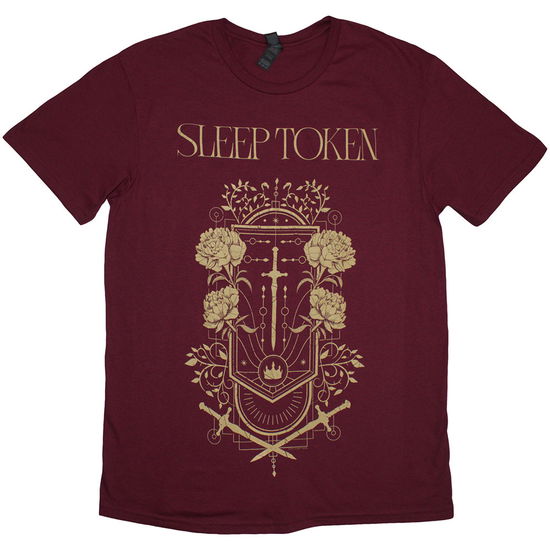 Cover for Sleep Token · Sleep Token Unisex T-Shirt: Damocles (Maroon Red) (T-shirt) [size S] (2025)