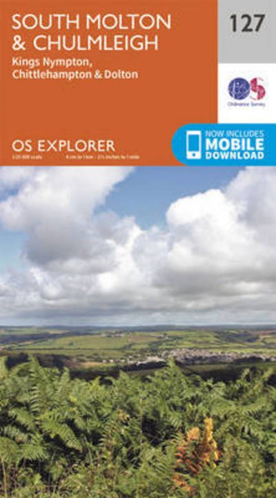 Cover for Ordnance Survey · South Molton and Chulmleigh - OS Explorer Map (Map) [September 2015 edition] (2015)