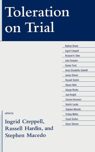 Cover for Ingrid Creppell · Toleration on Trial (Hardcover Book) (2008)