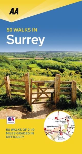 Cover for Aa Publishing · 50 Walks in Surrey - AA 50 Walks (Pocketbok) [4 New edition] (2019)