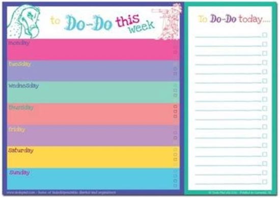 Cover for Rebecca Jay · Dodo Daily to Do List Notepad (A4) Bright: 52 Sheets for Daily /Weekly to Do Lists and Notes, Perforated Between the Lists Sections So That Completed Daily Tasks Can be Torn off and Refreshed (TDLB) (Print) (2016)