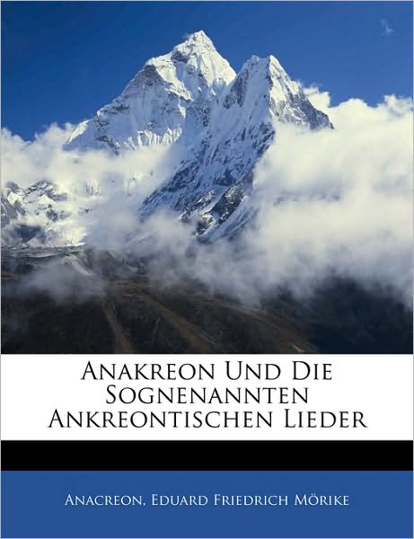 Cover for Mörike · Anakreon und die sognenannten An (Book)