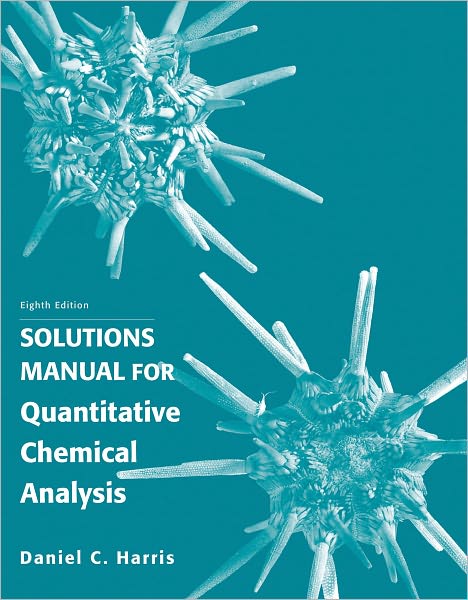 Cover for Daniel C. Harris · Student's Solutions Manual for Quantitative Chemical Analysis (Paperback Book) [8 Revised edition] (2010)