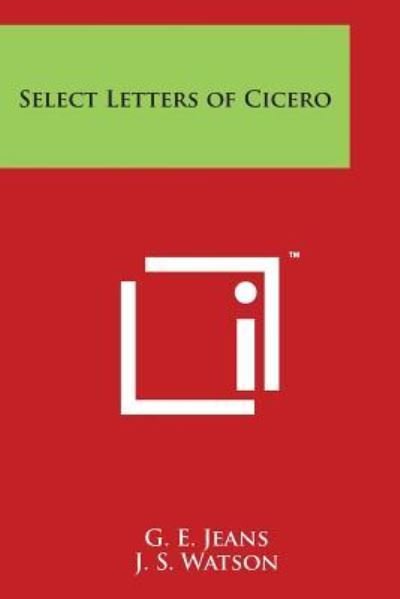 Cover for G E Jeans · Select Letters of Cicero (Pocketbok) (2014)