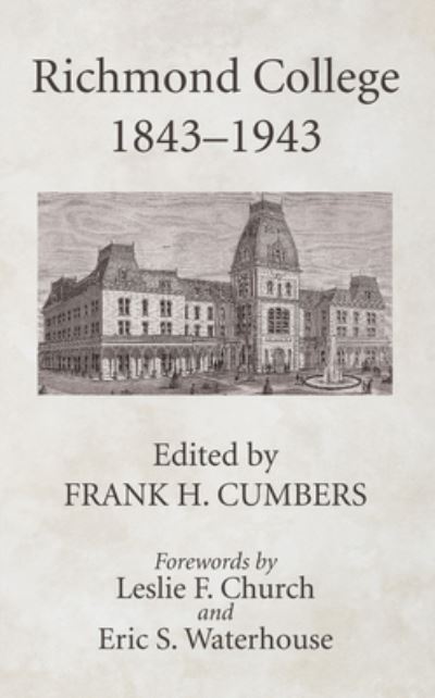 Cover for Frank H. Cumbers · Richmond College 1843-1943 (Book) (2017)
