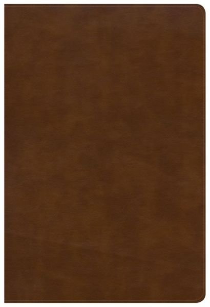 Cover for CSB Bibles by Holman CSB Bibles by Holman · NKJV Large Print Ultrathin Reference Bible Black Letter Edition, British Tan LeatherTouch (Læderbog) (2018)