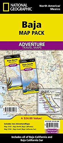 Baja California, Mexico, Map Pack Bundle: Travel Maps International Adventure Map - National Geographic Maps - Books - National Geographic Maps - 9781597752237 - 2023
