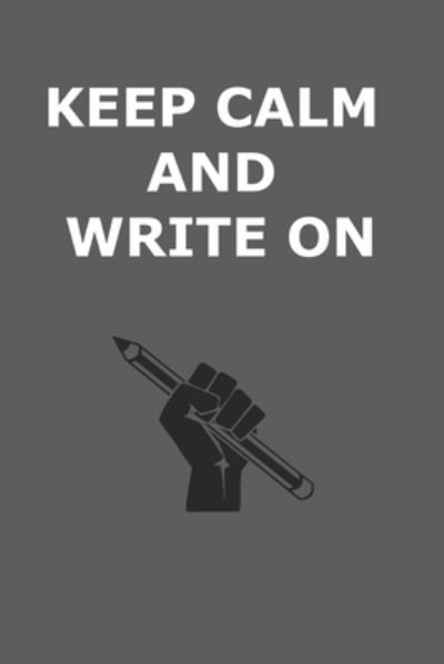 Cover for Pp · Keep calm and write on notebook (Paperback Book) (2019)
