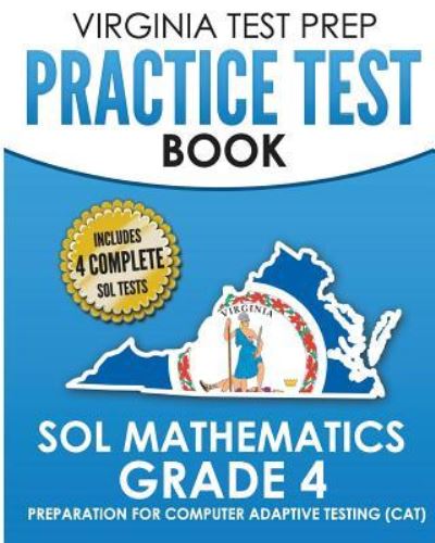 Cover for V Hawas · VIRGINIA TEST PREP Practice Test Book SOL Mathematics Grade 4 (Paperback Book) (2018)