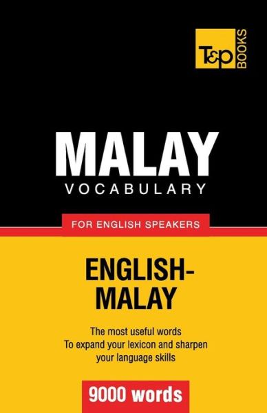 Cover for Victor Pogadaev · Malay vocabulary for English speakers - 9000 words - American English Collection (Paperback Book) (2013)