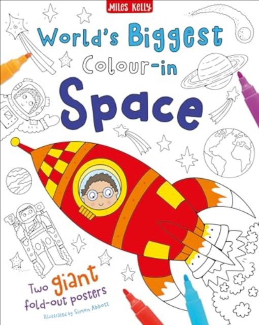 Cover for Miles Kelly · World's Biggest Colour-in Space - Giant Poster Packs (Pocketbok) (2022)