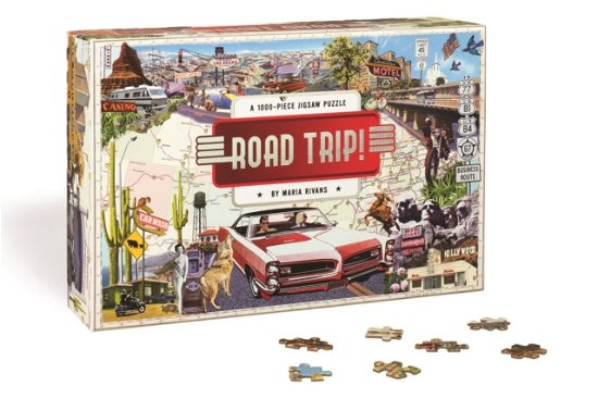 Cover for Maria Rivans · Road Trip!: A 1000-piece Jigsaw Puzzle (SPIEL) (2024)