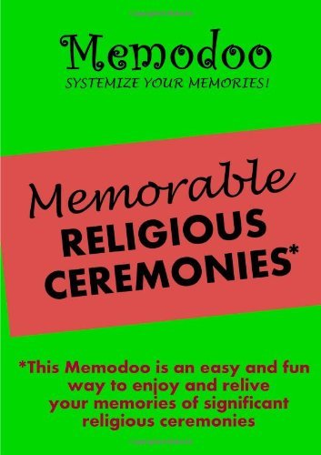 Cover for Memodoo · Memodoo Memorable Religious Ceremonies (Paperback Book) (2012)