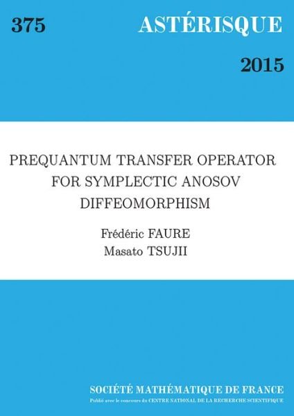 Cover for Faure · Prequantum Transfer Operator for Symplec (Paperback Book) (2015)