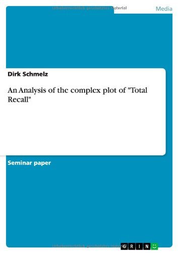 An Analysis of the complex plot - Schmelz - Bøger - GRIN Verlag - 9783640856237 - 1. november 2013