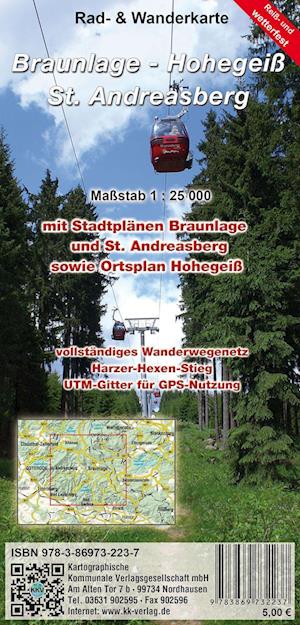 Cover for Kartographische Komm. Ver · Braunlage - Hohegeiß - Sankt Andreasberg 1:25 000 (Map) (2021)