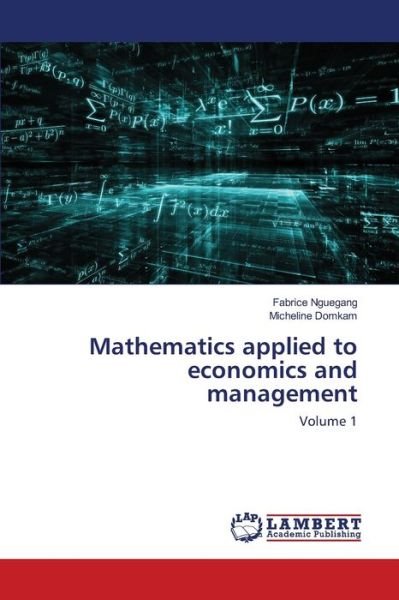 Cover for Nguegang · Mathematics applied to economi (Book) (2020)