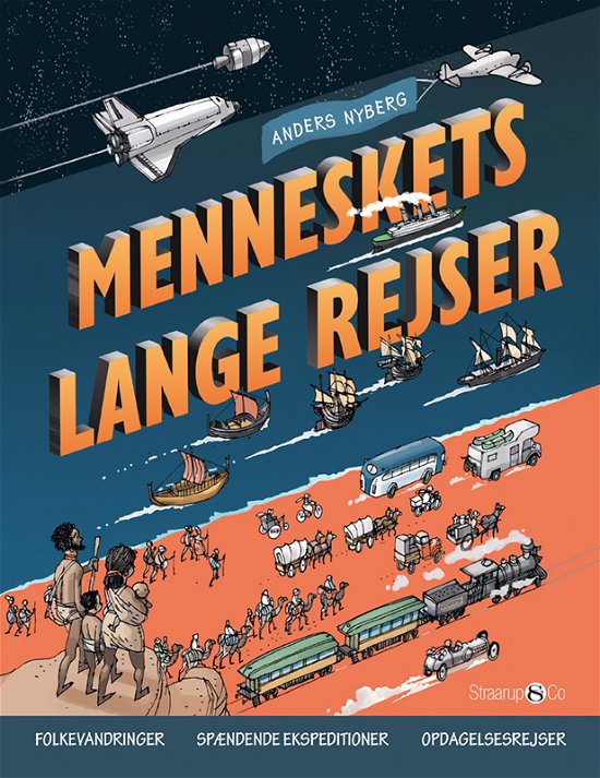 Cover for Anders Nyberg · Menneskets lange rejser (Hardcover Book) [1st edition] (2024)