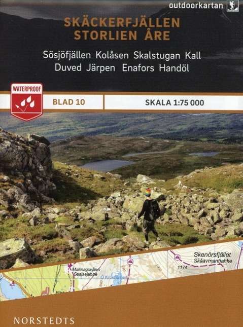 Cover for Norstedts · Outdoorkartan: Skäckerfjällen - Storlien - Åre (Hardcover bog) (2015)