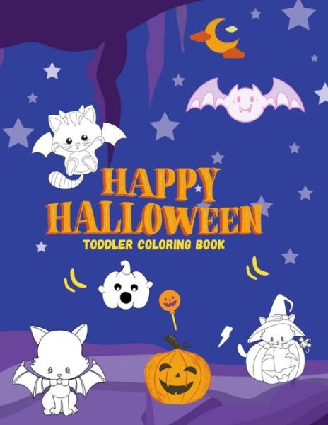 Cover for Happy &amp; Smart Press · Toddler coloring book Happy Halloween (Paperback Book) (2020)