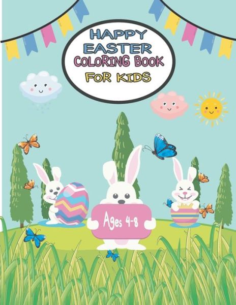 Cover for Easter Coloring Egg · Happy Easter Coloring Book for Kids Ages 4-8 (Paperback Book) (2021)