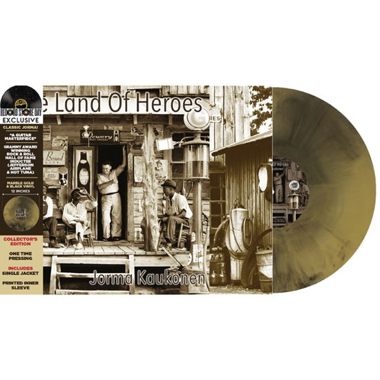 The Land of Heroes (Gold / Black Marble Vinyl) (RSD 2022) - Jorma Kaukonen - Musiikki - FUR PEACE RANCH - 0819514012238 - lauantai 23. huhtikuuta 2022