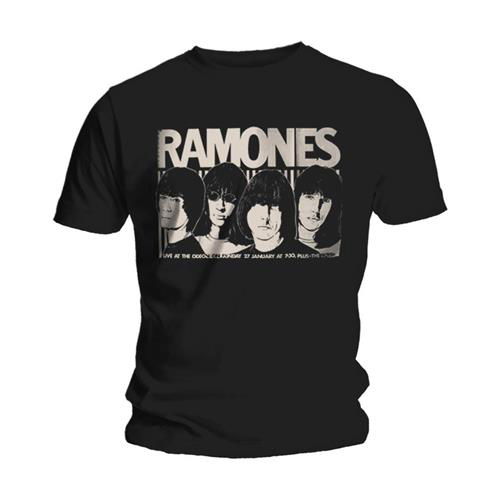 Ramones Unisex T-Shirt: Odeon Poster - Ramones - Merchandise - ROFF - 5023209631238 - 19. januar 2015