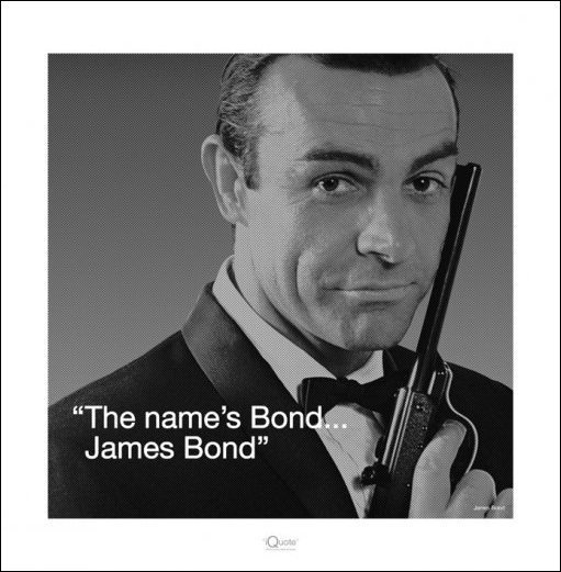 Cover for James Bond · James Bond - I.Quote (Poster 40X40 Cm) (MERCH)