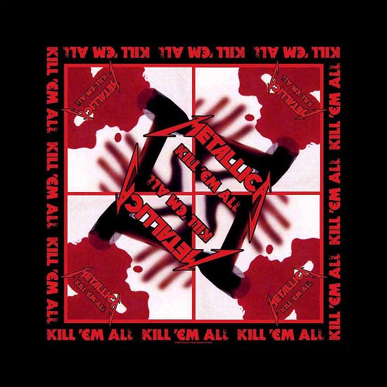 Kill 'em All (Bandana) - Metallica - Produtos - PHD - 5056365715238 - 1 de abril de 2022