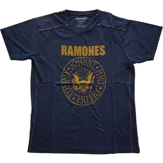 Cover for Ramones · Ramones Unisex T-Shirt: Presidential Seal (Wash Collection) (T-shirt) [size M] [Blue - Unisex edition]