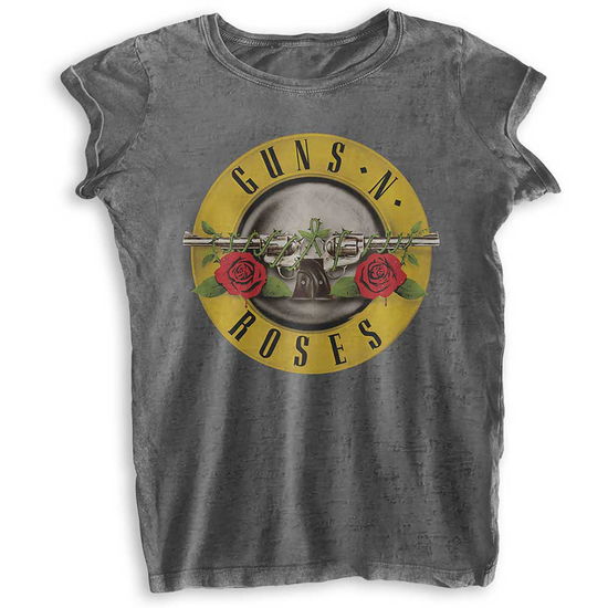 Guns N' Roses Ladies T-Shirt: Classic Logo (Burnout) - Guns N Roses - Marchandise -  - 5056561032238 - 