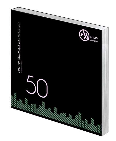 50 x 12" PVC Outer Sleeves (100 Micron) - Audio Anatomy - Musikk - Audio Anatomy - 5906660083238 - 