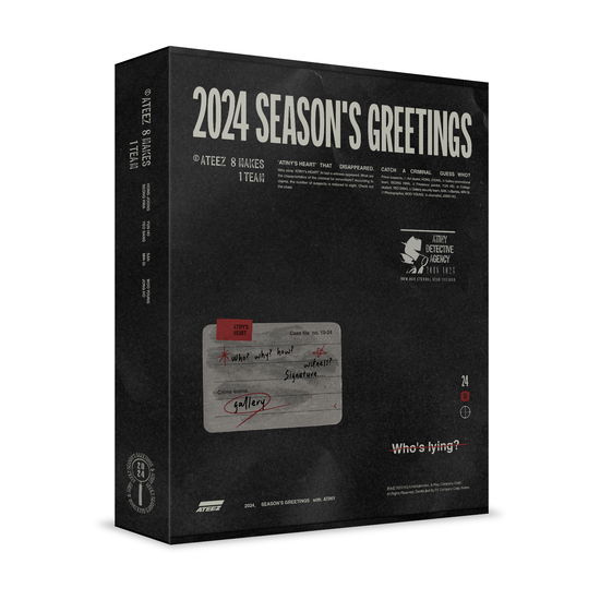 2024 Season's Greetings - Ateez - Produtos - KQ Ent. - 8809375126238 - 9 de janeiro de 2024