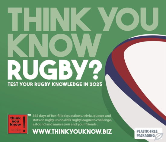 Think You Know Rugby Box Calendar 2025 - Think You Know - Kirjat - Think You Know - 9781529844238 - perjantai 23. elokuuta 2024