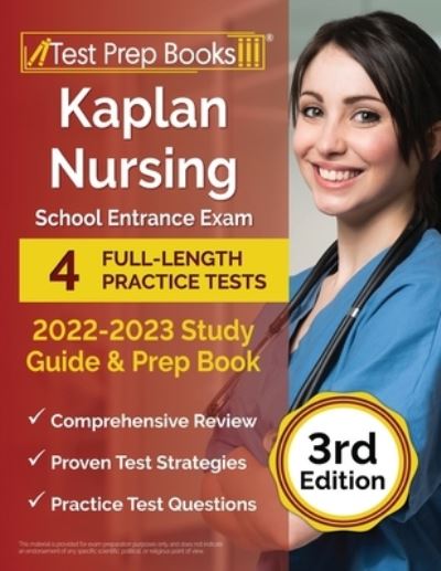 Cover for Joshua Rueda · Kaplan Nursing School Entrance Exam 2022-2023 Study Guide: 4 Full-Length Practice Tests and Prep Book [3rd Edition] (Paperback Book) (2022)