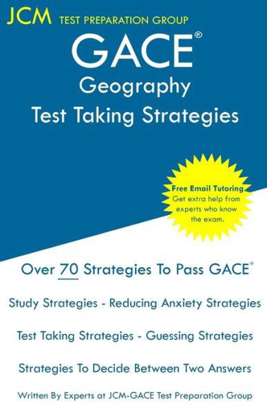 Cover for Jcm-Gace Test Preparation Group · GACE Geography - Test Taking Strategies (Paperback Book) (2019)