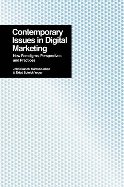 Cover for Contemporary Issues in Digital Marketing: New Paradigms, Perspectives and Practices (Paperback Book) (2018)