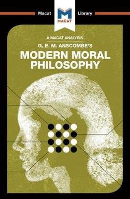 Cover for Jonny Blamey · An Analysis of G.E.M. Anscombe's Modern Moral Philosophy - The Macat Library (Taschenbuch) (2017)