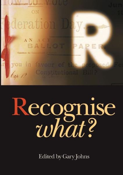 Cover for Gary Johns · Recognize What? (Paperback Book) (2014)