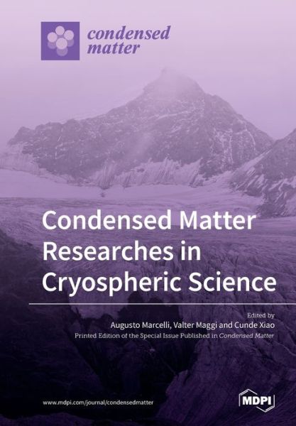 Cover for Augusto Marcelli · Condensed Matter Researches in Cryospheric Science (Paperback Book) (2019)