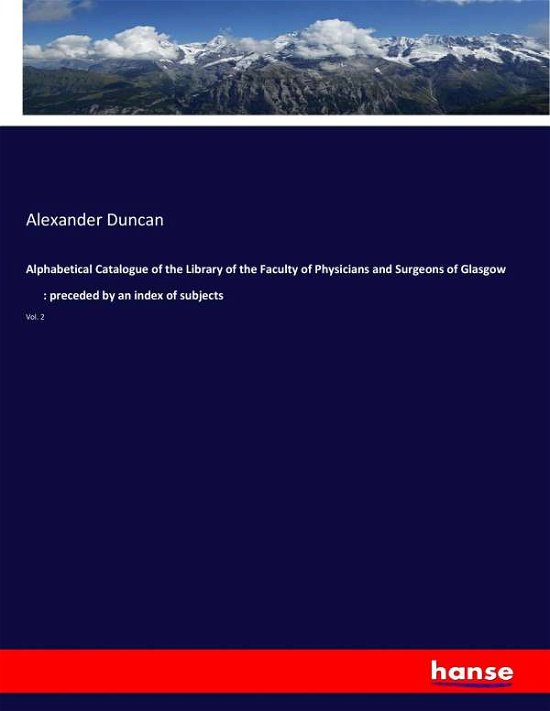 Cover for Duncan · Alphabetical Catalogue of the Li (Bok) (2017)
