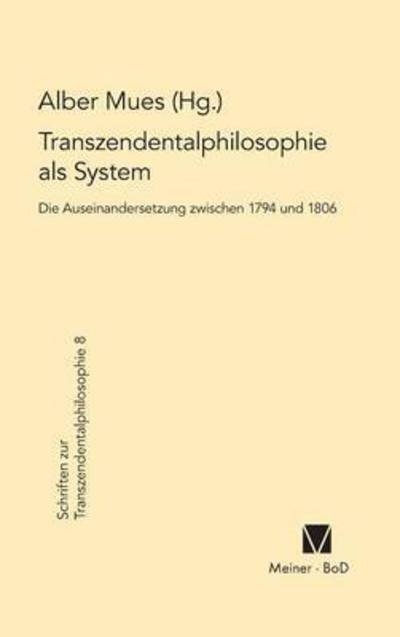 Cover for Transzendentaphilosophie als System (Book) (1989)