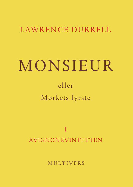 Cover for Lawrence Durrell · Avignonkvintetten (bd. 1-5) (Sewn Spine Book) [1. Painos] (2024)