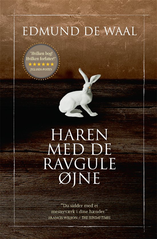 Haren med de ravgule øjne (pb) - Edmund de Waal - Livres - Hr. Ferdinand - 9788792845238 - 23 juillet 2012