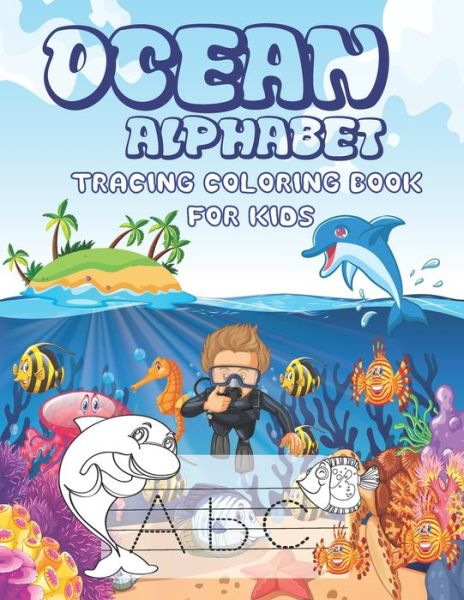 Cover for Library Golden Books The New Age · Ocean Alphabet Tracing Coloring Book for Kids (Paperback Book) (2020)